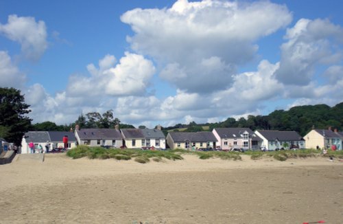 The beach near The Green at Llansteffan