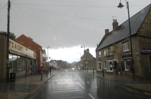 Irthlingborough during a storm