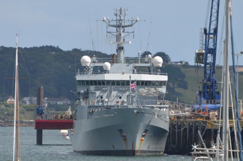 HMS Enterprise in Falmouth docks