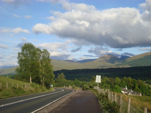 The A82 towards Spean Bridge