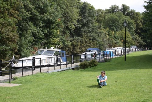 Resting in Hurley Park by the River Thames