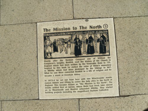 Evesham, a tile on the footway