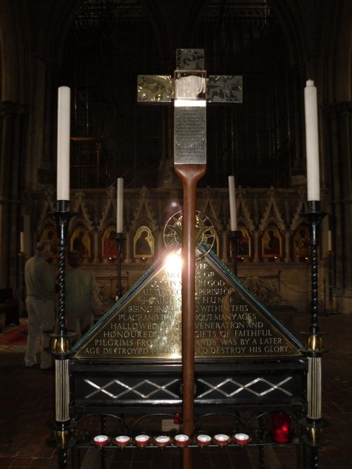 In the Winchester Cathedral: St Birinus' Cross