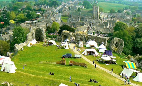 A view from the top of Corf Castle