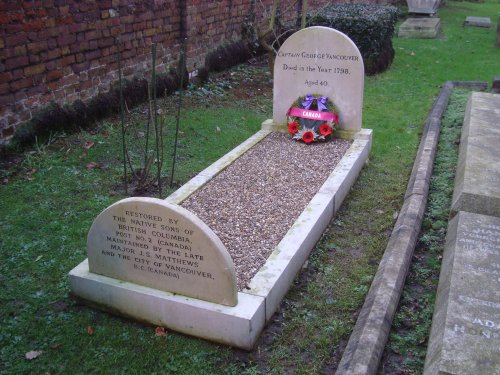 The grave of Captain George Vancouver