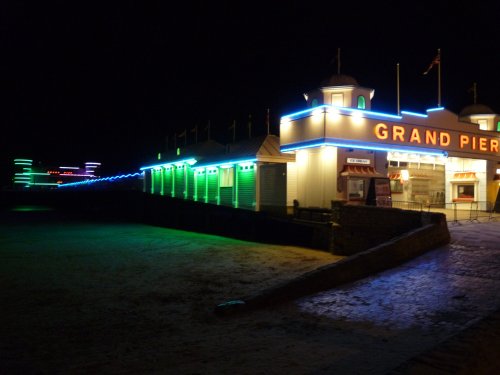 Western Super Mare pier at night