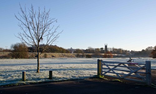 The Trent Washlands in the frost