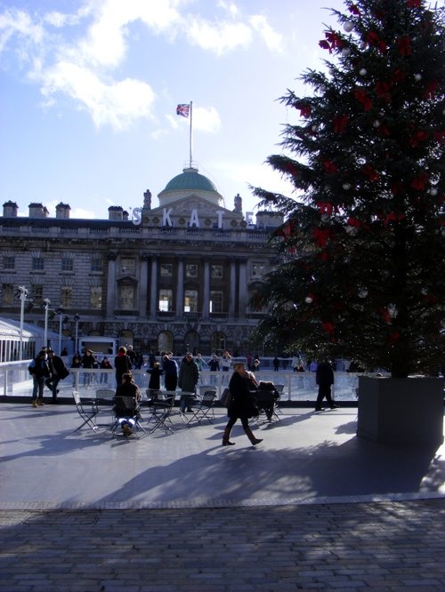 Ice Skating at Somerset House, London