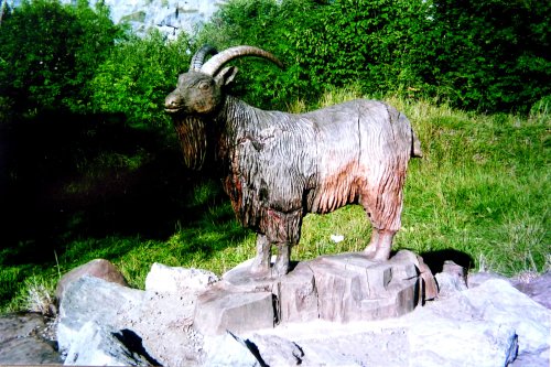 Wood carving  at Crich