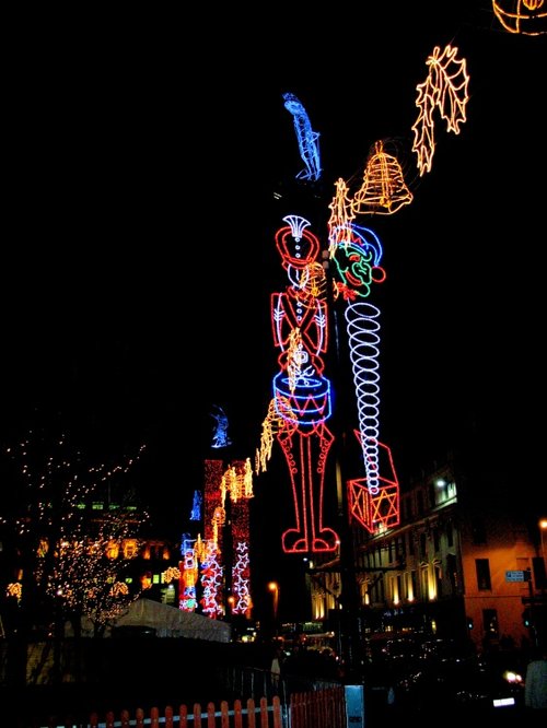 Christmas decorations George Square, Glasgow