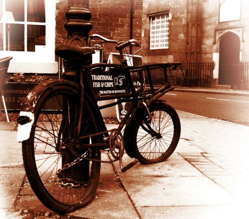 Old bike, Market Bosworth