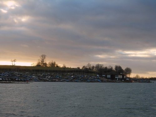 Draycote Water at dusk