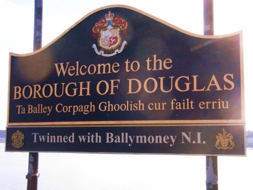The Douglas Welcome sign