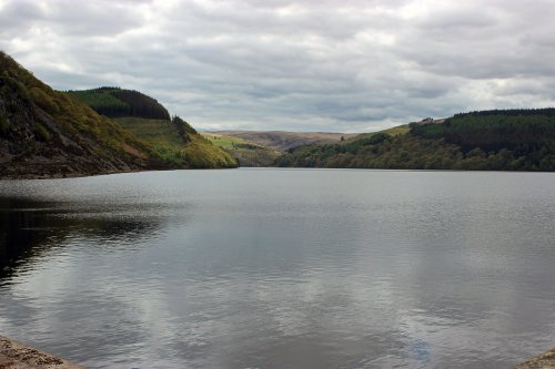 Caban Coch Reservoir in the Elan Valley