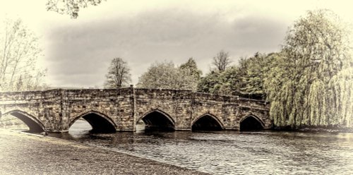 The Grade I listed five-arched bridge