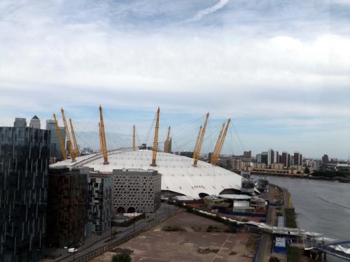 View from Emirates Airline, Greenwich Penisula, London