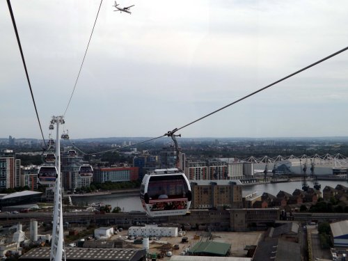 View from Emirates Airline, Greenwich Penisula, London