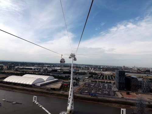 View from Emirates Airline, Greenwich Penisula, London