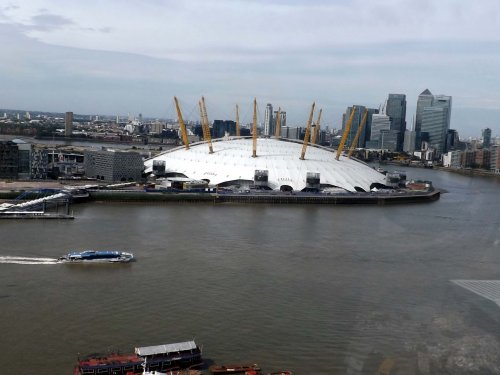 View from Emirates Airline, Greenwich Penisula, London