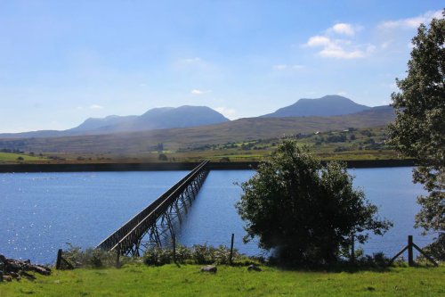 Footbridge over Llyn Trawsfyndd