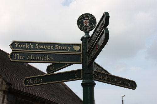 Signpost in York