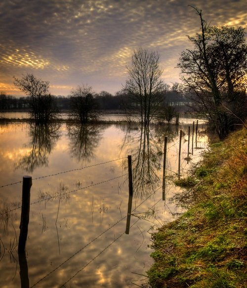 Flooding by the River Rother