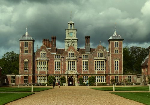 Blickling Hall, Norfolk,  in stormy weather