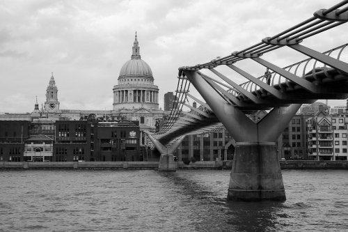 St Paul's and the footbridge