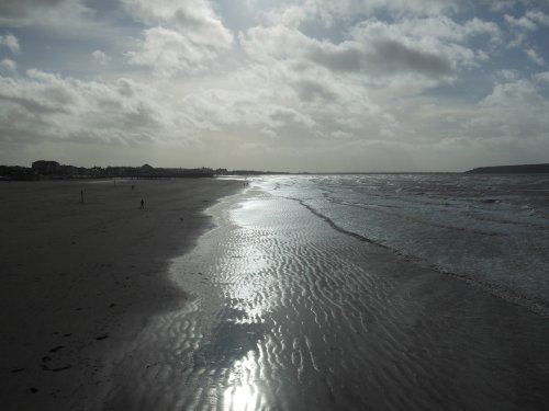 Weston-Super-Mare Beach In Winter