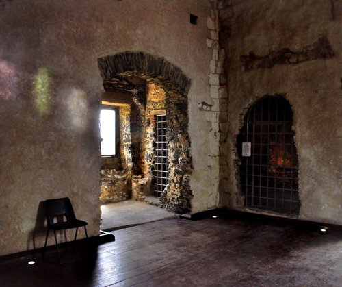Inside Guildford Castle