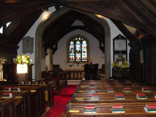 Greensted, inside St Andrew's Church