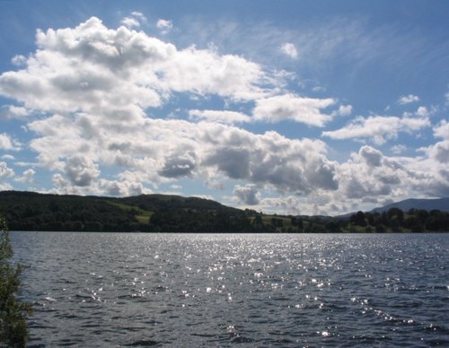 Sun Sparkling on Lake Windermere (4) - August 2007