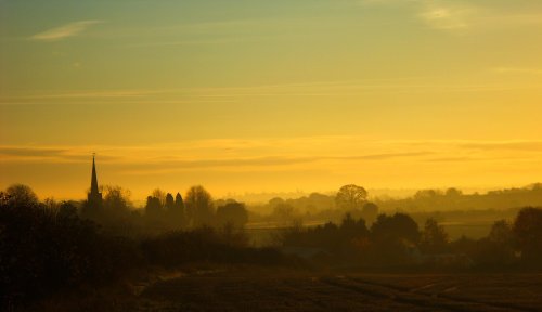 Dawn at Whittington, Staffordshire