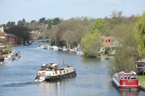 The Thames at Caversham, looking towards Caversham Bridge