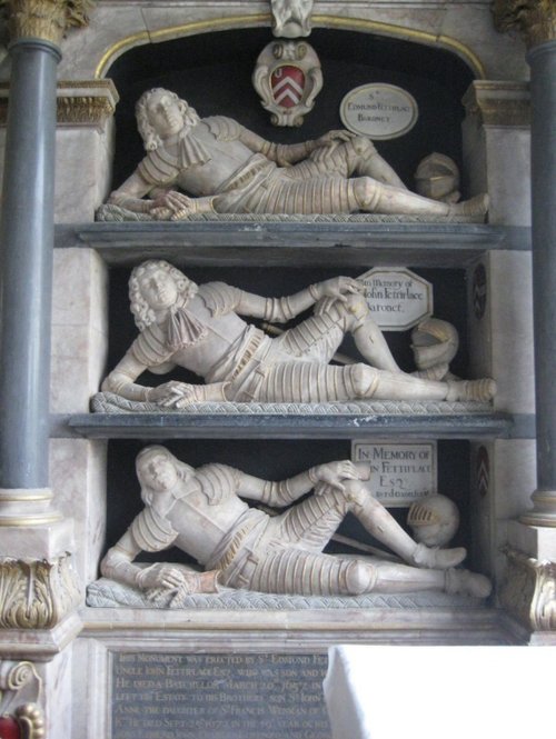 Right Half: Monument to the Fettiplace's in St. Mary's Church, Swinbrook