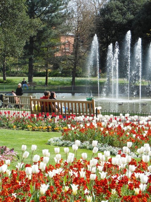 Jephson Gardens in Spring, Royal Leamington Spa