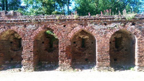 Thornton Abbey entrance wall