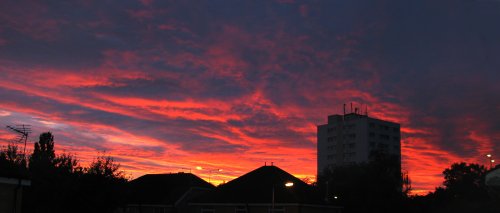 Sunset from my bedroom window