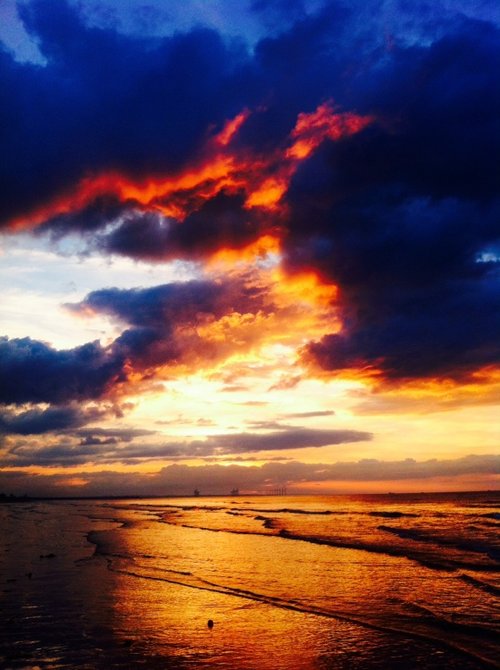 Saltburn at Sunset by Lewy