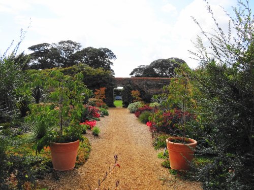 The walled graden at Felbrigg Hall in the village of Felbrigg Norfolk