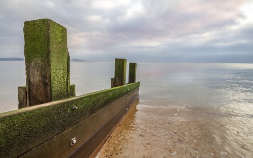 Calm sea at Milford on Sea