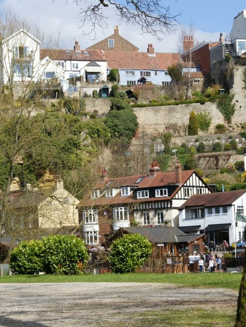 Knaresborough from Old Mother Shipton's Cave park.