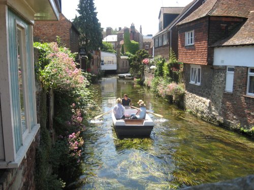 A river trip in Canterbury.