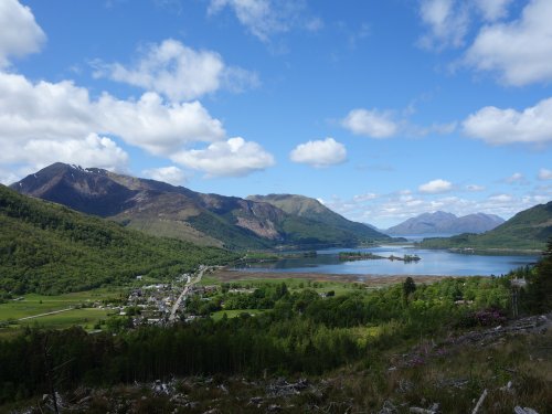 Glencoe village and Loch Leven