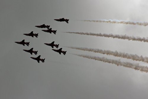 Red Arrows at the Festival of Speed, Goodwood Park