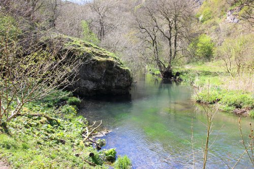 Colorful river and nature at Dove dale
