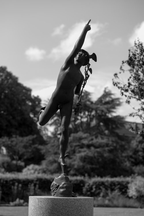 Statue of Mercury in Rowntree Park, York