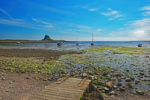 Lindisfarne Castle Northumberland, Beach View,