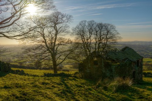 Derelict Cottage above Upper Hulme, Staffordshire Moorlands