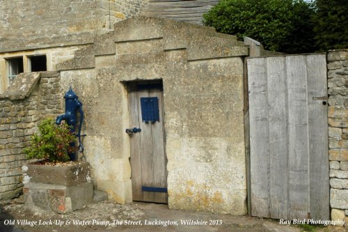 Old Village Lock-Up & Water Pump, Luckington, Wiltshire 2013.